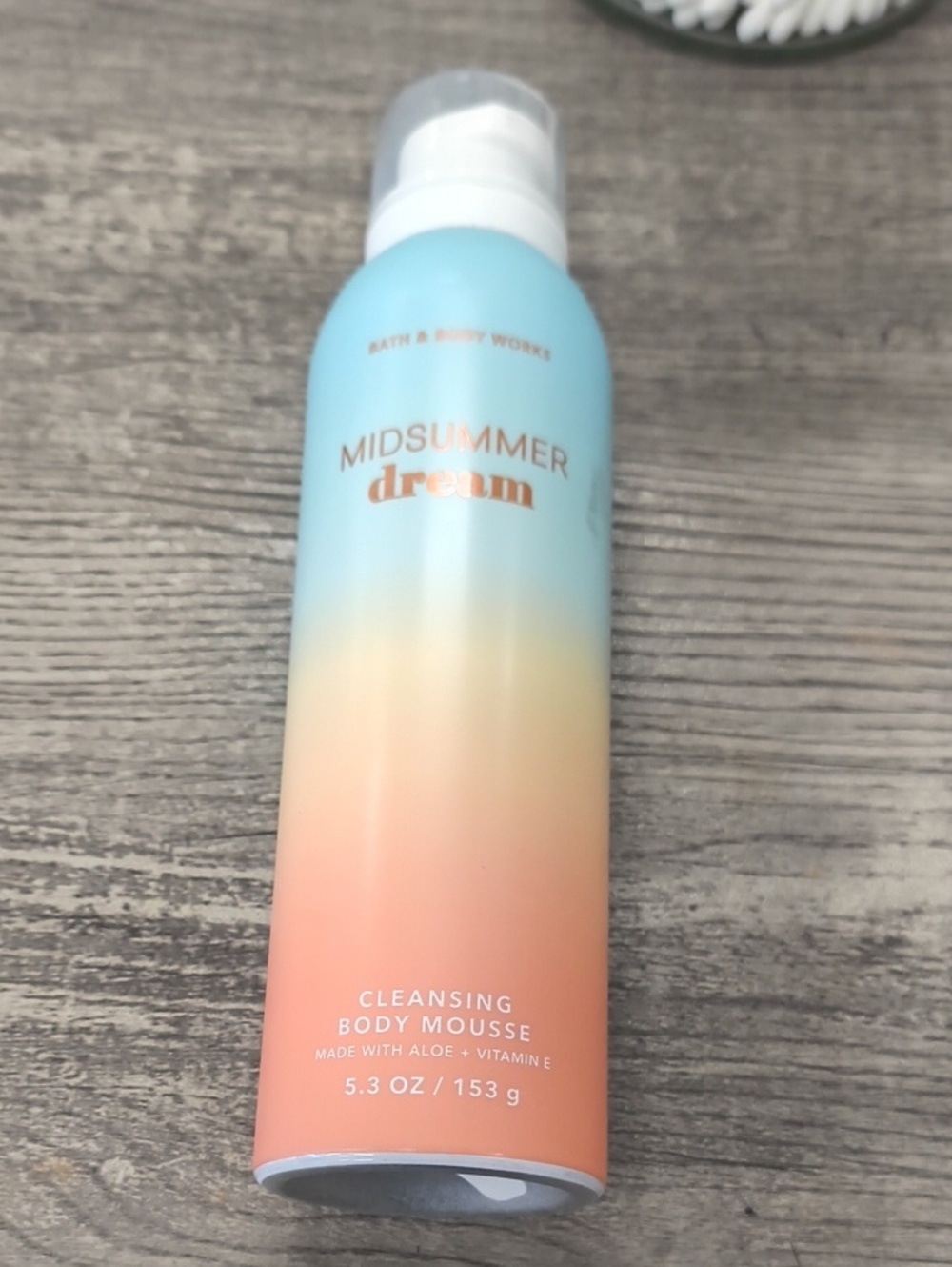Bath & Body Works Midsummer Dream Body Mousse - Blue and Peach Ombre